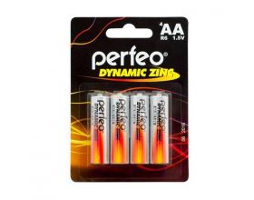 Батарейка солевая Perfeo R6 AA/4BL Dynamic Zinc блистер цена за 4 шт