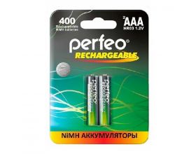 Аккумулятор Ni-MH Perfeo AAA 400mAh/2BL (Картонный блистер, цена за 2 штуки)