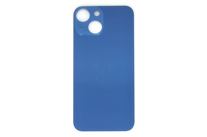 Заднее стекло для iPhone 13 mini (синий) легкая установка