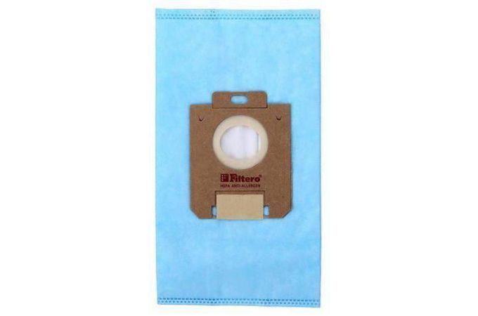 Мешки-пылесборники FILTERO FLS 01 (S-bag) (4) ЭКСТРА для AEG, Electrolux, Philips, Bork