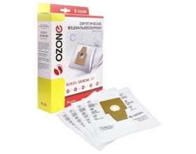 Мешки-пылесборники OZONE micron M-06 для Bosch/Siemens ,синтетические, 4 шт