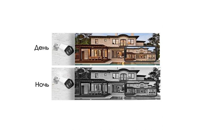 Видеокамера IP Орбита OT-VNI49 (1920*1080, 2Mpix, 2,8мм, металл)