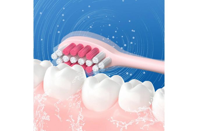 Ультразвуковая зубная щетка детская Огонек OG-HBT02 Розовая