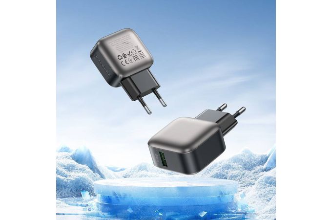 Сетевое зарядное устройство USB + кабель MicroUSB BOROFONE BAS52A QC3.0 (черный)