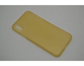 Чехол для iPhone X ультратонкий (золотистый)