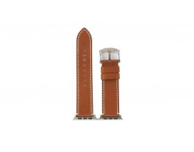 Ремешок кожаный для Apple Watch 42-44 мм цвет коричневый