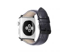 Ремешок кожаный для Apple Watch 38-40 мм цвет черный