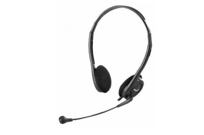 Наушники мониторные проводные Genius HS-200C (черный)