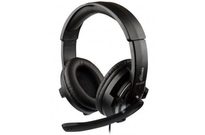 Наушники мониторные проводные Ritmix rh-515M (черный)
