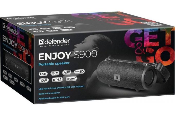 Портативная беспроводная колонка Defender Enjoy S900 (черный)