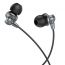 Наушники вакуумные проводные HOCO M98 Delighted earphones with microphone (серый)