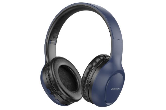 Наушники мониторные беспроводные BOROFONE BO19 Musiquel wireless headset Bluetooth (синий)