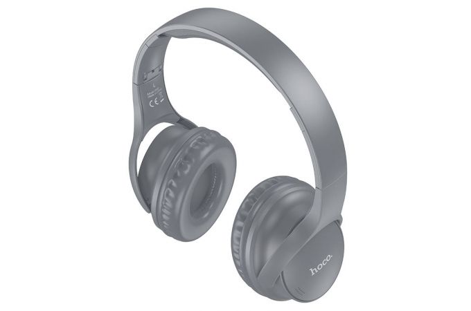 Наушники мониторные беспроводные HOCO W40 wireless headphones Bluetooth (серый)