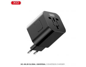Сетевое зарядное устройство XO WL28 International Universal Travel Converter Plugs Black