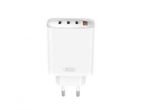 Сетевое зарядное устройство USB + 3 USB-C XO CE23 (EU) 65W GaN Nitride Fast Charging White