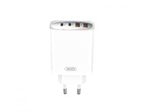 Сетевое зарядное устройство 2 USB + 2 USB-C XO CE22 (EU) 45W GaN Nitride Fast Charging White