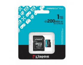Карта памяти MicroSDXC_1 Tb Kingston Canvas Go Plus 200Mb/s A2 U3 V30 / R200Mb/s/W160Mb/s / SDCG4/1TB