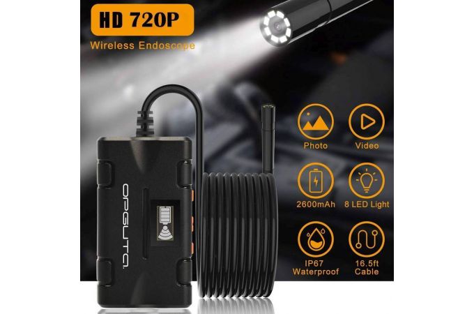 Эндоскоп Орбита OT-SME15 WiFi (8мм, 720р, 2м)