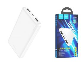 Универсальный дополнительный аккумулятор Power Bank HOCO J100 (10000 mAh) (белый)