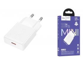 Сетевое зарядное устройство СЗУ USB-C HOCO N74 25W (Белый)