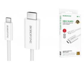 Кабель Type-C USB - HDTV HD BOROFONE DH10 1.8м (Белый)
