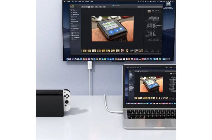 Кабель Type-C USB - HDTV HD BOROFONE DH10 1.8м (Белый)