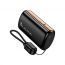 Универсальный дополнительный аккумулятор Power Bank Hoco Q50 10000mAh (PD20W)  встроенный кабель Apple (Черный)