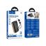 Универсальный дополнительный аккумулятор Power Bank Hoco Q50 10000mAh (PD20W)  встроенный кабель Apple (Черный)