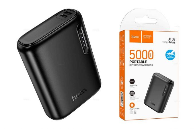 Универсальный дополнительный аккумулятор Power Bank HOCO J158 5000mAh (Черный)