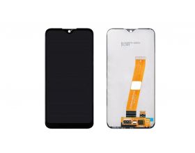 Дисплей для Samsung A015F/ M015F Galaxy A01/ M01 в сборе с тачскрином (черный) (широкий коннектор) NC