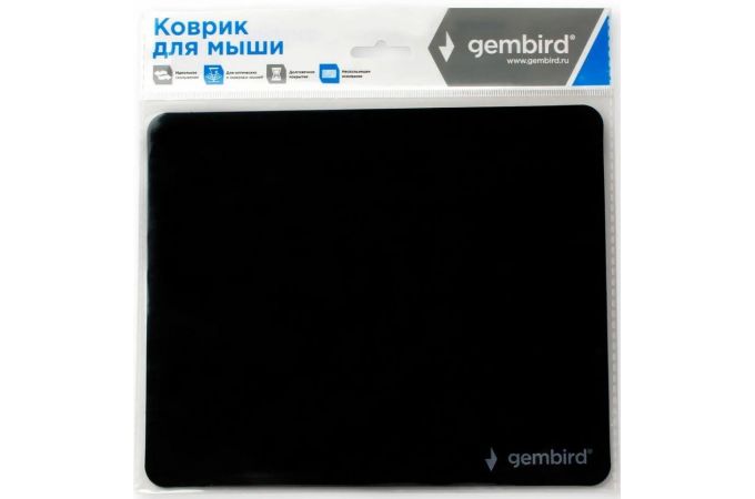 Коврик для мышки Gembird MP-BASIC (черный, 220 х 180 х 0,5 мм)