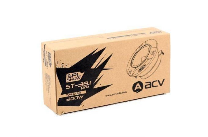Автомобильная акустика ACV ST-38/1 PRO ВЧ динамик SPL SHOW 9,8",RMS=150Вт