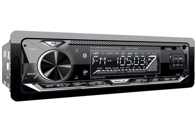 Автомагнитола AURA MP3/WMA AMH-303BT белая, Bluetooth,USB/micro SD, FLAC,iOS,Android