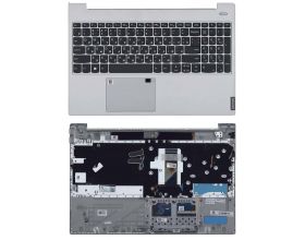 Клавиатура для ноутбука Lenovo IdeaPad S340-15 топкейс silver без подсветки