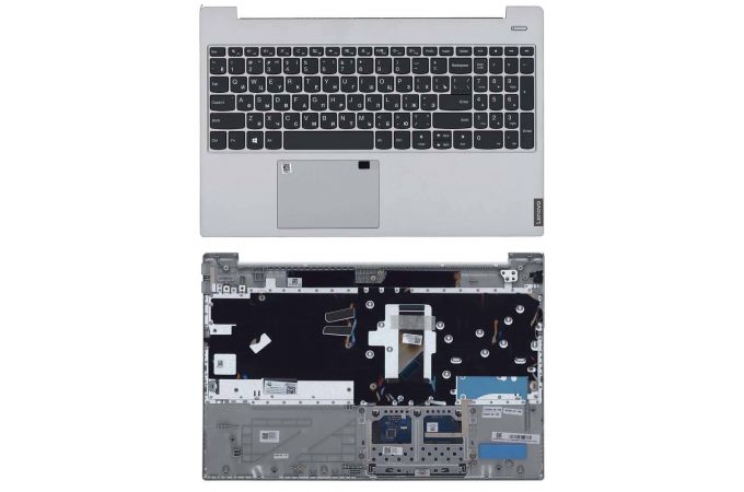 Клавиатура для ноутбука Lenovo IdeaPad S340-15 топкейс silver без подсветки