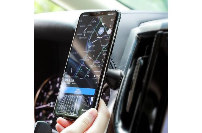 Держатель автомобильный для телефона BOROFONE BH22 магнитный с креплением цвет черный