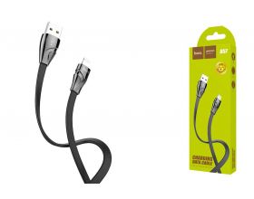 Кабель USB - Lightning HOCO U57, 2,4A (черный) 1,2м