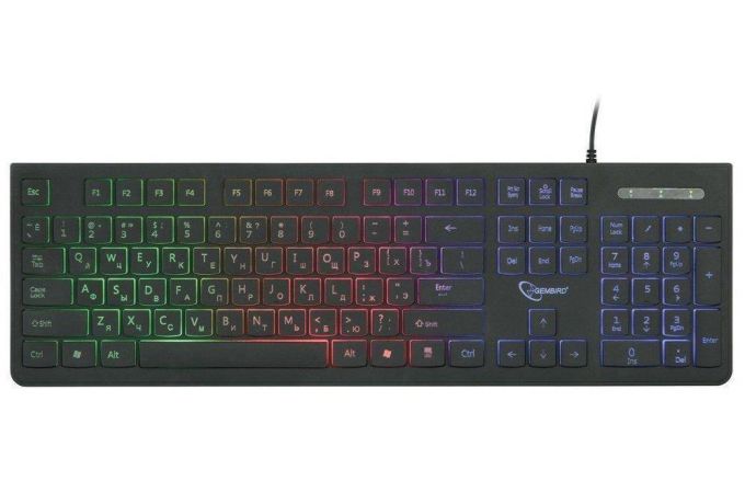 Клавиатура проводная Gembird KB-250L  (черный)