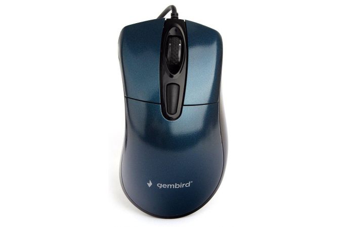 Мышь проводная Gembird MOP-415-B (синий)