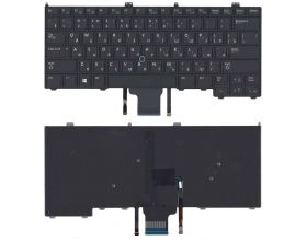 Клавиатура для ноутбука Dell Latitude E7440 E7420 черная с подсветкой и указателем