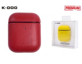 Чехол для наушников K-DOO LUXCRAFT+ AirPods 1/2 (Red)