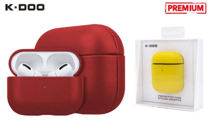 Чехол для наушников K-DOO LUXCRAFT+ AirPods PRO (Red)