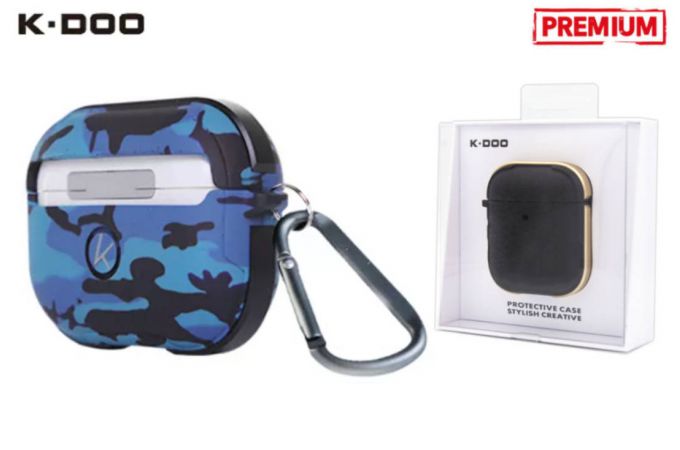 Чехол для наушников K-DOO CRASHGUARD AirPods PRO (Camo Blue)