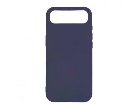 Чехол для iPhone 17 Air (6,6) Silicone Case Soft Touch MagSafe ( полночный синий)