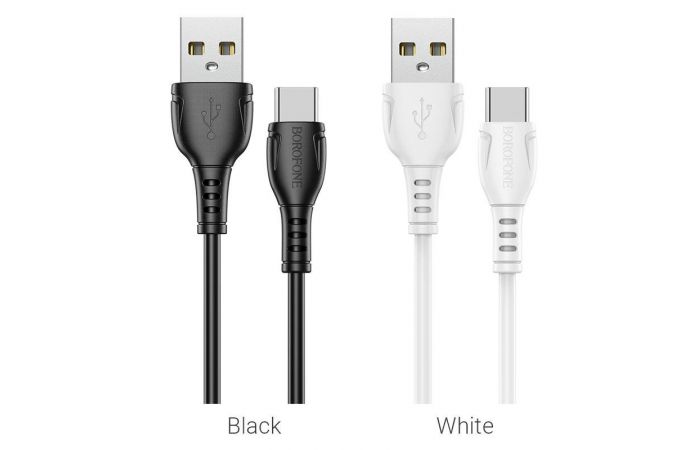 Кабель USB - USB Type-C BOROFONE BX51, 3A (черный) 1м