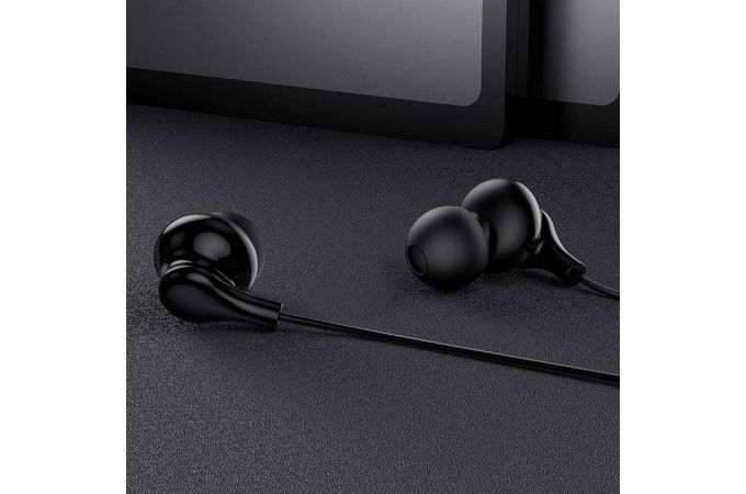 Наушники вакуумные проводные BOROFONE BM59 Collar universal earphones with microphone (черный)