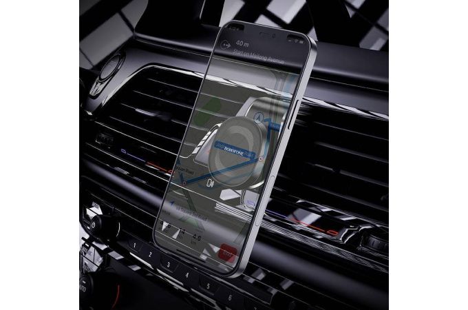 Держатель автомобильный для телефона BOROFONE BH40 Kyle air outlet magnetic магнитный на панель черный