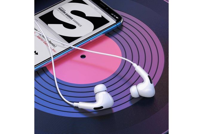 Наушники вакуумные проводные BOROFONE BM30 Pro штекер Lightning (белый)