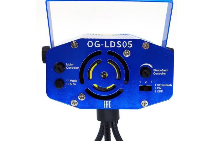 Лазерная световая установка Огонек OG-LDS05 (синий)