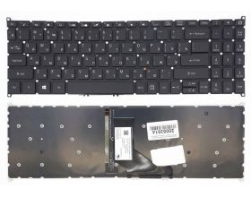 Клавиатура для ноутбука Acer Aspire A515-52 черная с подсветкой(080477)